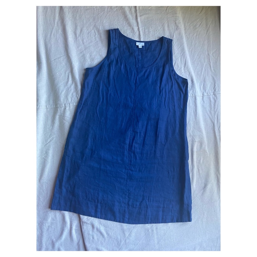 Navy blue J Jill linen dress